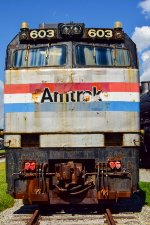 AMTK 603 on display at the museum